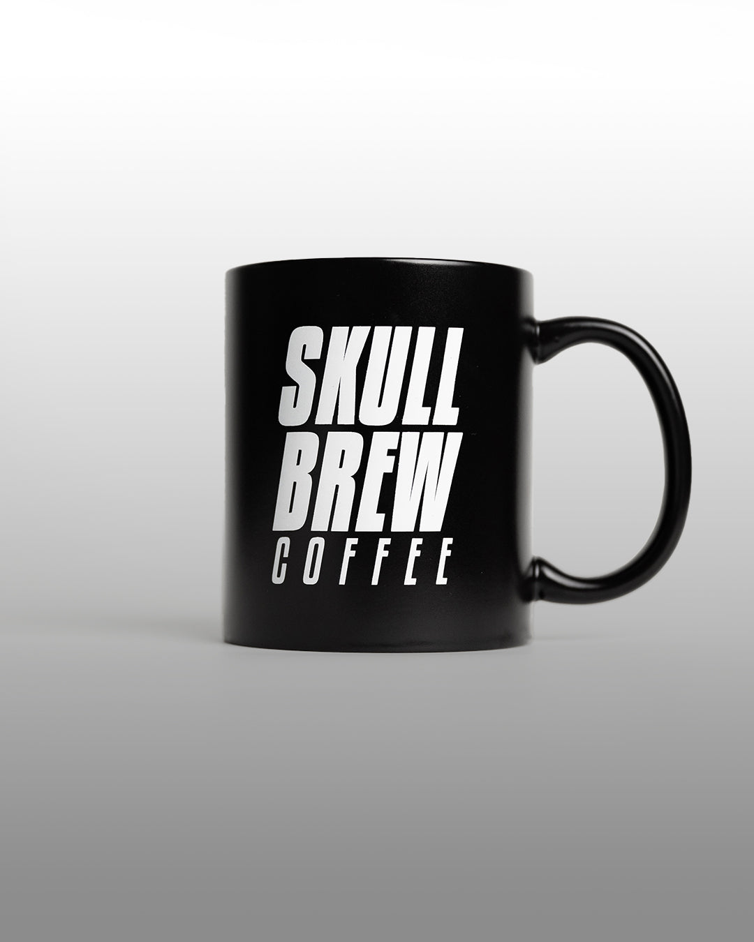 Image of Skull Brew Coffee Matte Black Mug (11oz)